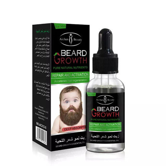 Huile de croissance de barbe et cheveux